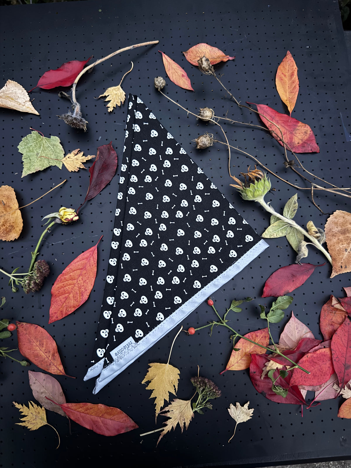 Skull and bones L Reflective Bandana