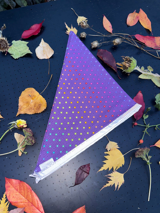 Purple and prismatic rainbow L Reflective Bandana