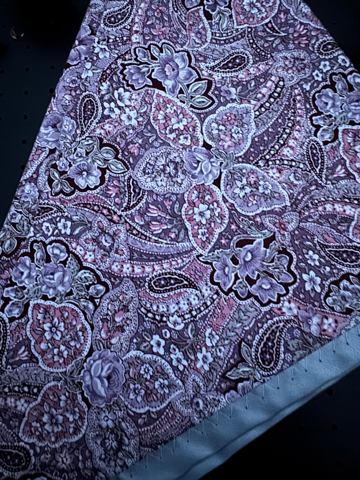 Pink paisley L Reflective Bandana