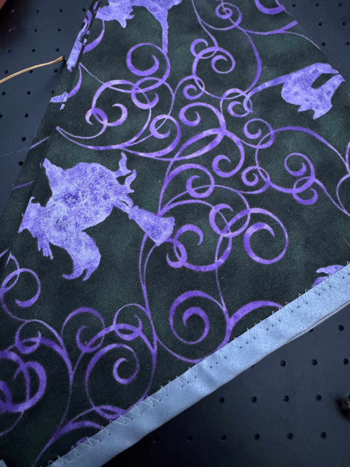 Witch on a broomstick L Reflective Bandana